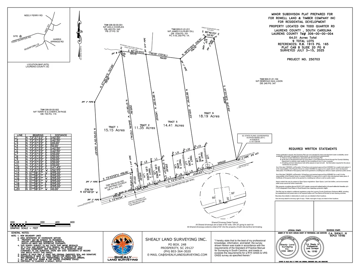 Waterloo Survey Plat Waterloo Survey Plat